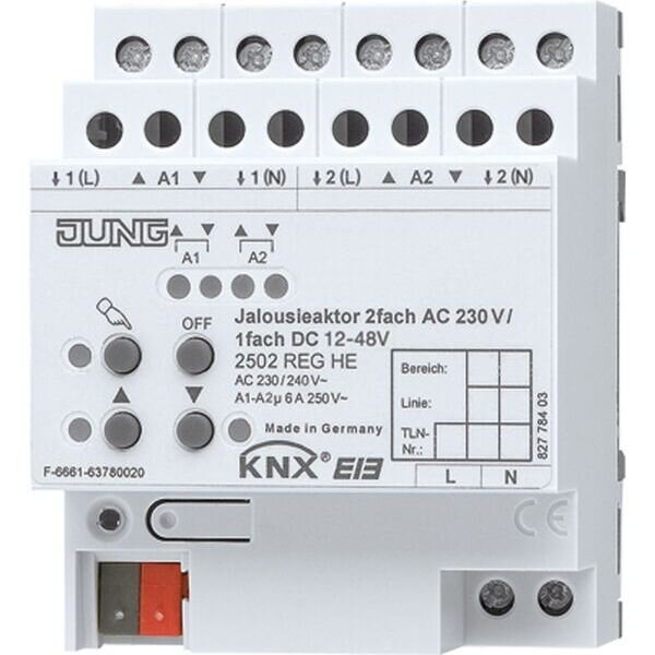 JUNG Jalousieaktor 2502REGHE KNX 2fach