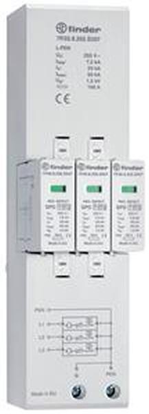 FINDER Kombiableiter Typ 1+2 f. dreiphasige TN-C Netze 7,5kA