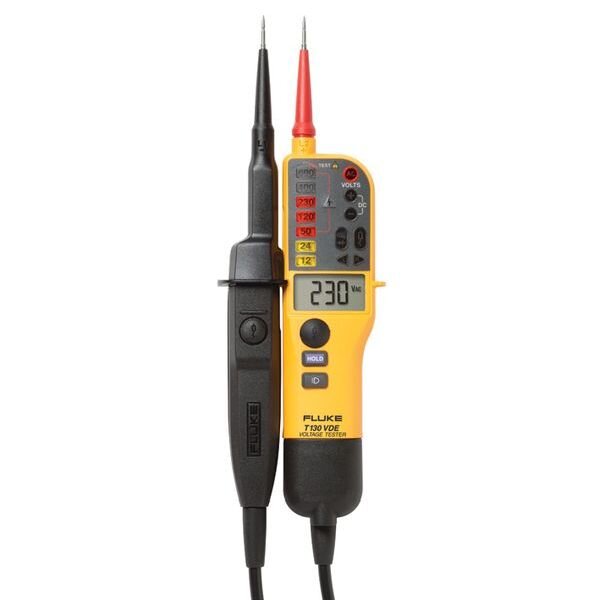 FLUKE Spannungspr&uuml;fer FLUKEE-T130 LCD u. zuschaltbare Last
