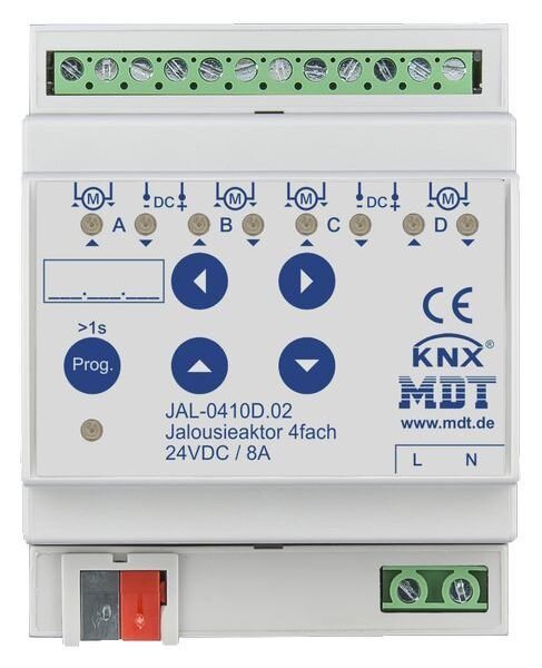 MDT Jalousieaktor JAL-0410D.02 4fach 4TE 8A 24VDC