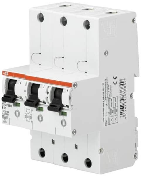 ABB Leitungsschutzschalter S751/3DR-E50 50A 3x1polig 25kA