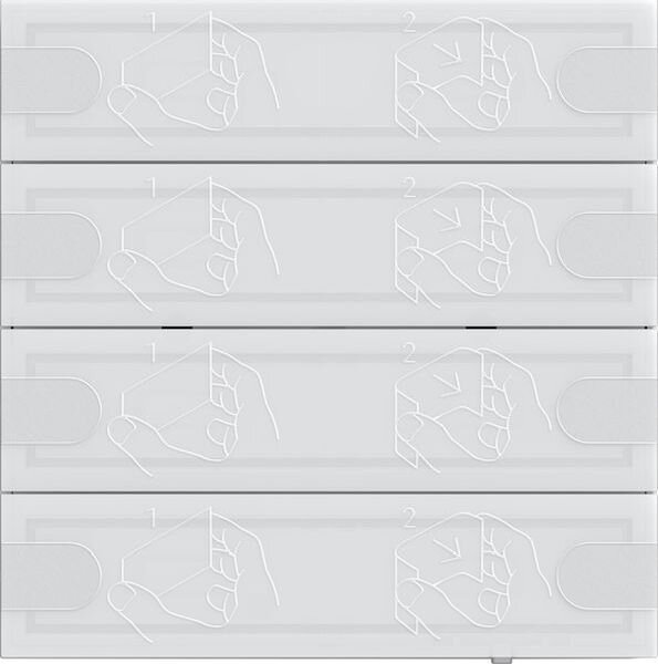GIRA Tastsensor KNX 4 Komfort 4f TS4 Wei&szlig;