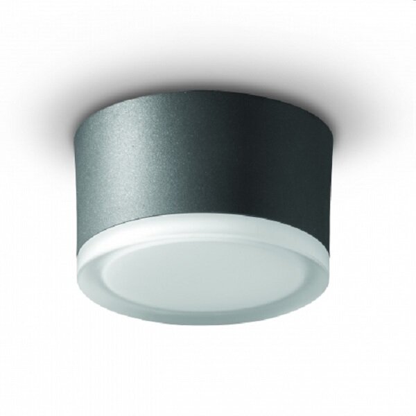 LCD LED-Deckenleuchte LB24 1x 14,5W 3000K 1850lm D:130mm Graphit