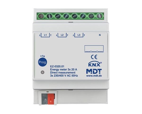 MDT Energiez&auml;hler 3-fach 20 A 4TE REG 230/400V AC