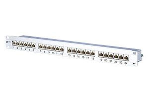 METZ CONNECT Patchpanel 19 Cat6A 1HE 24xRJ45 E-DAT 24x8(8) LSA