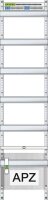 ABN Verteilerfeld 1APZ 1V5 60TE 250x1050mm