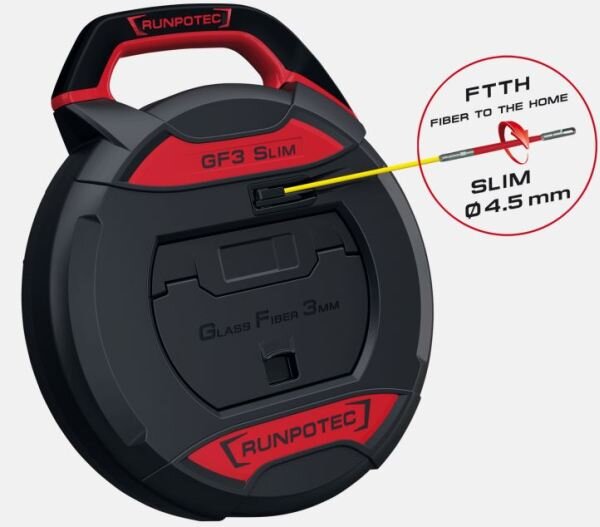 RUNPOTEC Kabeleinzugssystem GF3 D:3mm o.MTRZ.50m f.Rohrdm 5-40mm