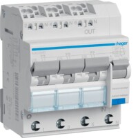 HAGER FI/LS-Schalter ADZ366D 3x 1polig+N 6kA C16A 0,03A A