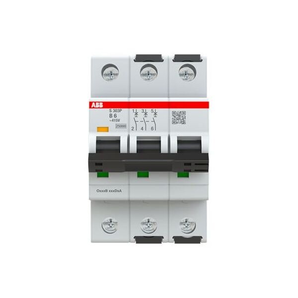 ABB Sicherungsautomat S303P-B6 B25kA 6A 3P