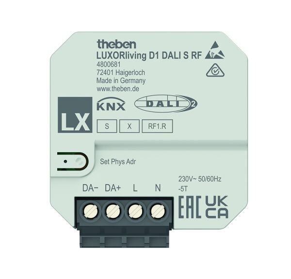 THEBEN UP-Funk-Dimmaktor LUXORliving D1 DALI S RF