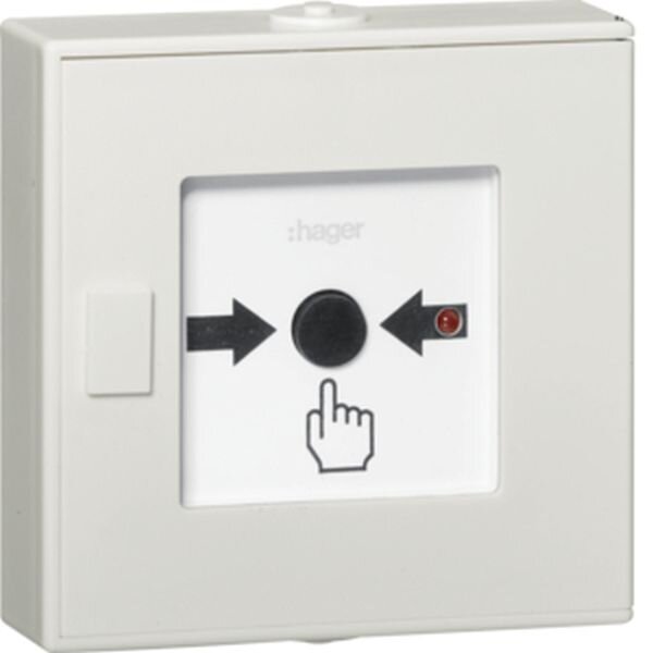 HAGER Funk-Druckknopfmelder TG558B Alarmstopp TG55xA