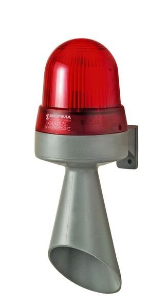 WERMA LED-Hupe WM Dauerton 230VAC RD