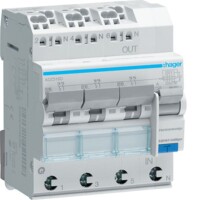 HAGER FI/LS-Schalter ADZ316D 3x1polig+N 6kA B16A 0,03A A