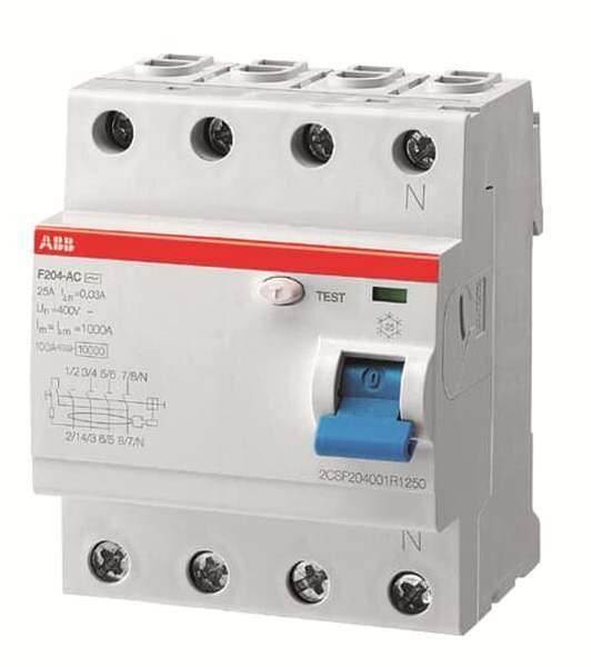 ABB FI-Schutzschalter F204A-63/0,5A 4polig