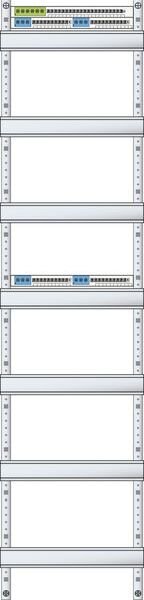 ABN Verteilerfeld 1V7 84TE 250x1050mm 7xGer&auml;teschiene