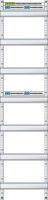 ABN Verteilerfeld 1V7 84TE 250x1050mm 7xGeräteschiene