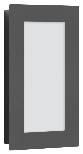 LCD LED-Wandleuchte LB24 12W 1200lm 3000K graphit Edelstahl