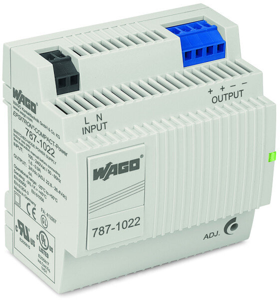 WAGO prim&auml;r getaktetes Stromversorgung 787-1022 Compact 24V 4A