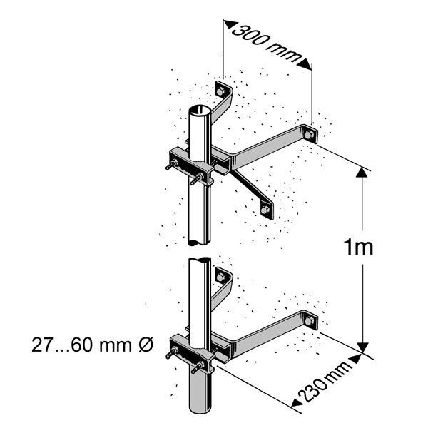 KATHREIN Masthalteb&uuml;gel ZTH 01