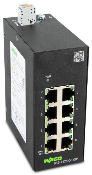 WAGO Industrial-Eco-Switch 8 Ports 100Base-TX schwarz