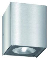 LCD LED-Wandleuchte LB24 2x7W Edelstahl 866lm 3000K