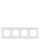 SIEMENS Rahmen 5TG1204-1 4fach Glas weiss