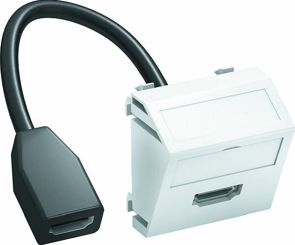 OBO Multimediatr&auml;ger HDMI MTS-HD F RW1 m. Kabel Bu.-Bu. 45x45mm