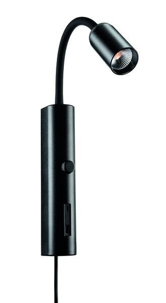 SG Leuchten LED-Wandleuchte LB24 Tube Wall schwarz USB 3000K dim