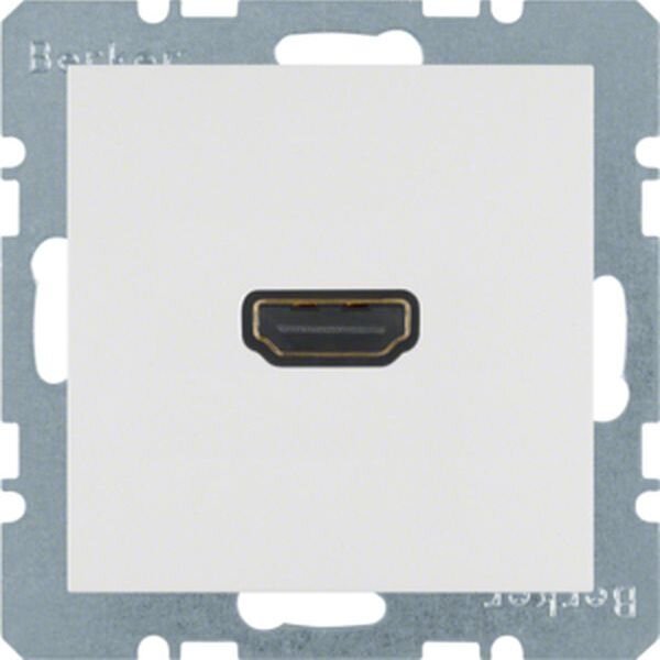 BERKER High Definition Steckdose 3315438989 polarweiss gl&auml;nzend