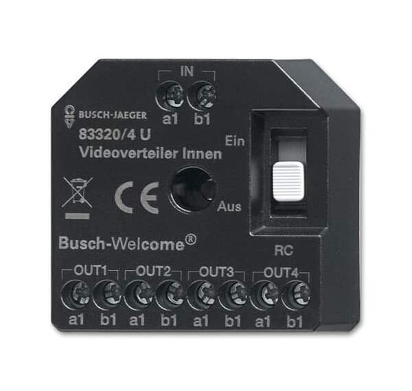 BUSCH-JAEGER UP-Videoverteiler 83320/4 U aktiv Innen