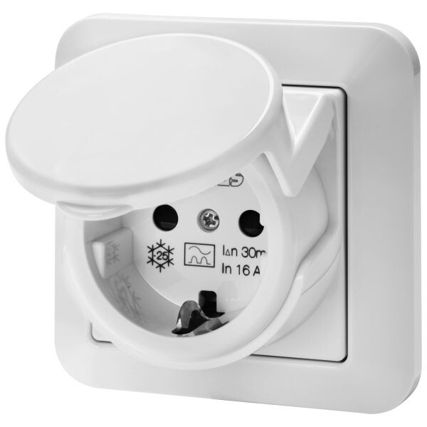 GEWISS FI-Sicherheitssteckdose RCD FI A 16A 30mA IP44