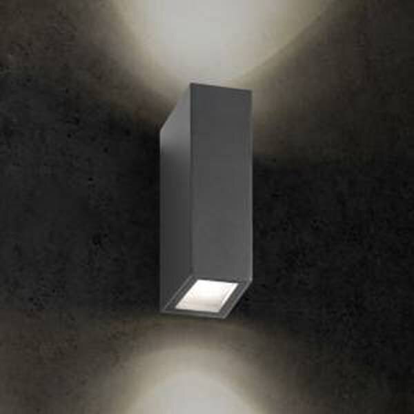 LCD LED-Wandleuchte LB24 graphit 2x7,5W 2x600lm 3000K IP65