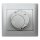 LEGRAND Raumthermostat 775685 Galea soft aluminium