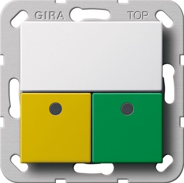 GIRA Dienstzimmereinheit 291503 Notrufset System 55 Reinwei&szlig; gl&auml;nzend