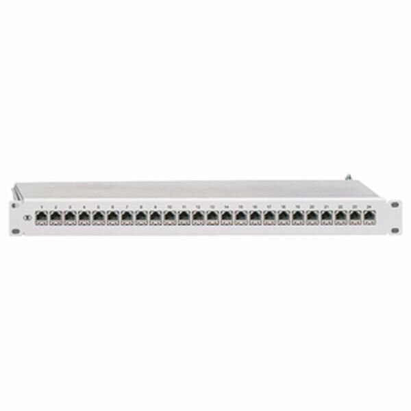 RUTENBECK 19 Patchpanel flex Cat6 1HE 24xRJ45s lichtgrau basic