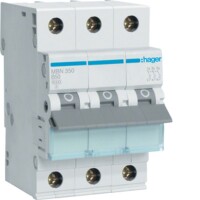 HAGER Leitungsschutzschalter MBN350 3polig B50A 6kA