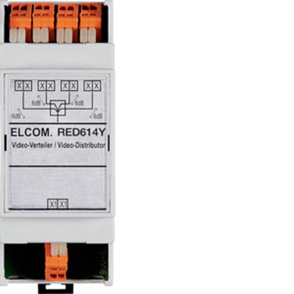 HAGER ELCOM Videoverteiler 4fach 2Draht REG