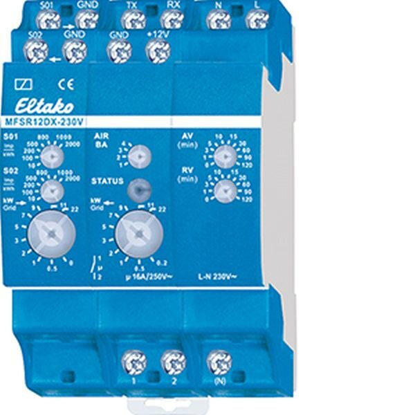 ELTAKO Multifunktions-Stromrelais MFSR12DX-230V 1S 16A/250VAC Typ L