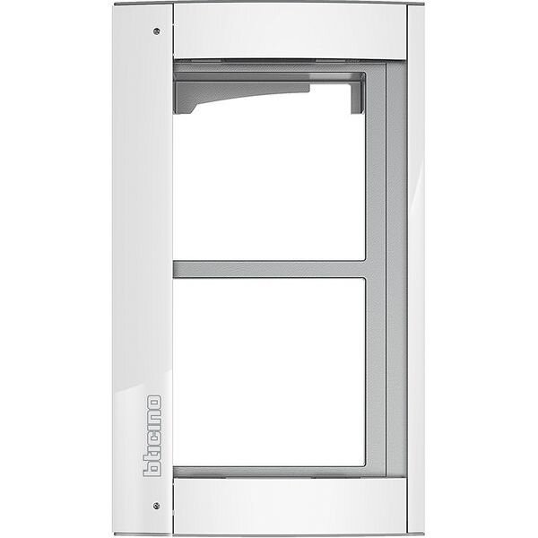 LEGRAND (BTicino) Abdeckrahmen Sfera New 350222 + Modultr&auml;ger 2M ALLWHITE