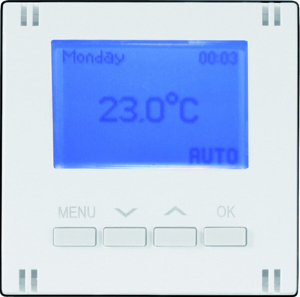 HHG Abdeckung Thermostat digital f&uuml;r Einsatz 90500490-DE wei&szlig;