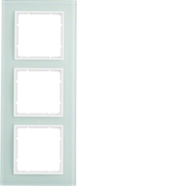 BERKER Glasrahmen 10136909 3fach polarweiss