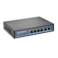 INDEXA Netzwerk Switch NWS44 PoE 6 Ports (4+2)