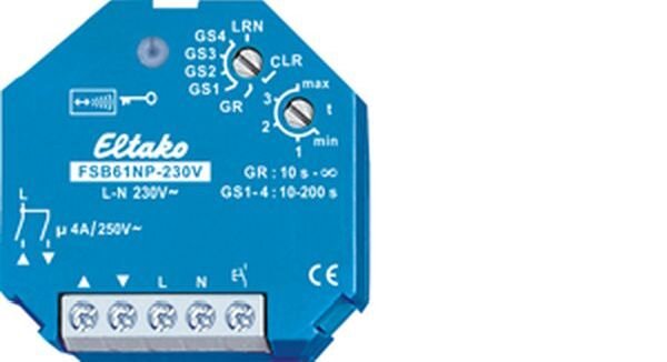 ELTAKO Stromstoss-Gruppenschalter FSB61NP-230V Funkaktor