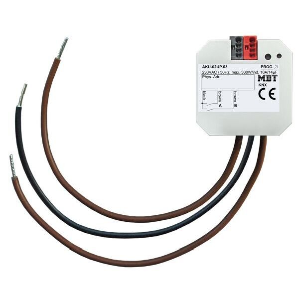 MDT Universalaktor 2-fach UP 10A 230VAC 14&micro;F 2EVG