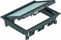 OBO Geräteeinsatz GES6-2U10T 9011 graphitschwarz