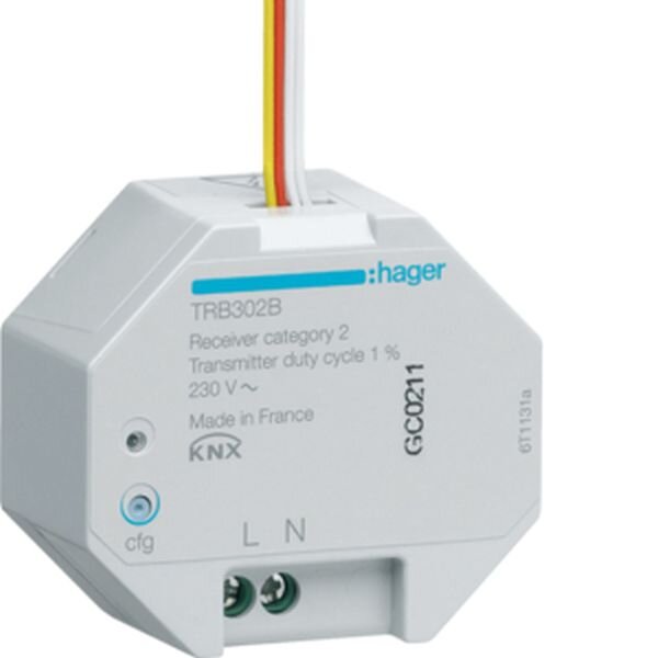 HAGER Funk-UP-Eingang TRB302B 2fach 230V quicklink