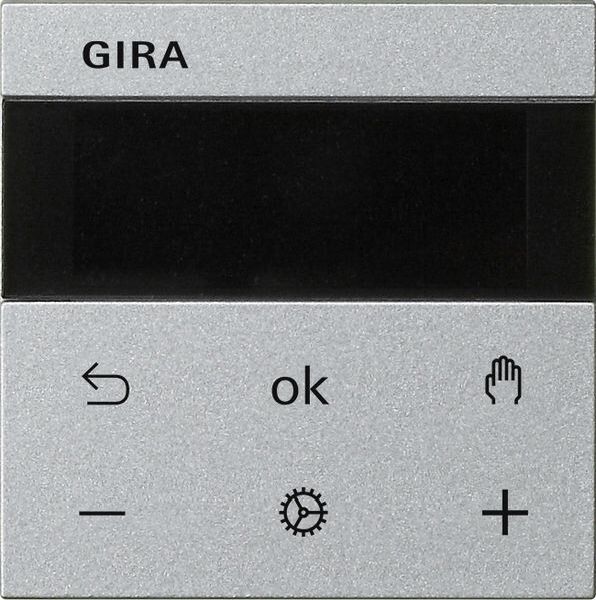 GIRA Raumtemperaturregler S3000 RTR Display System 55 F Alu