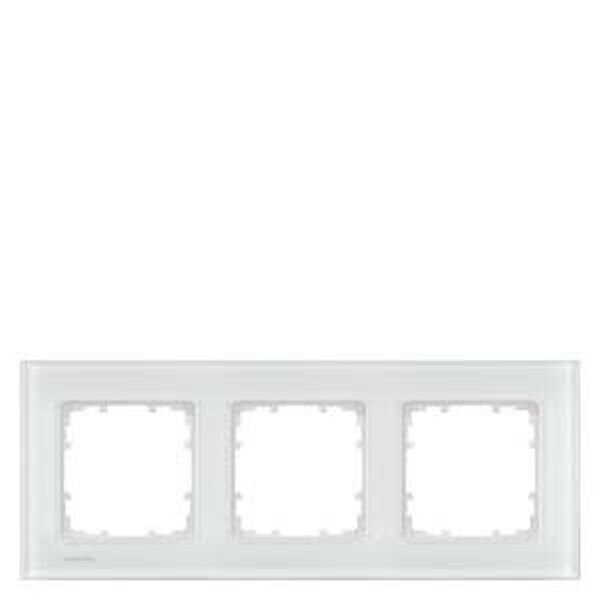 SIEMENS Rahmen 5TG1203-1 3fach Glas weiss