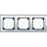 MERTEN Echtglasrahmen M-PLAN 489360 3fach Diamantsilber