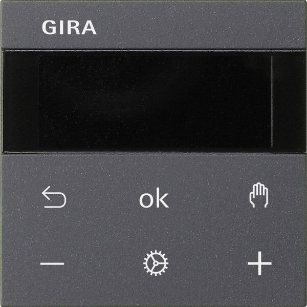 GIRA Raumtemperaturregler S3000 RTR Display System 55 Anthrazit